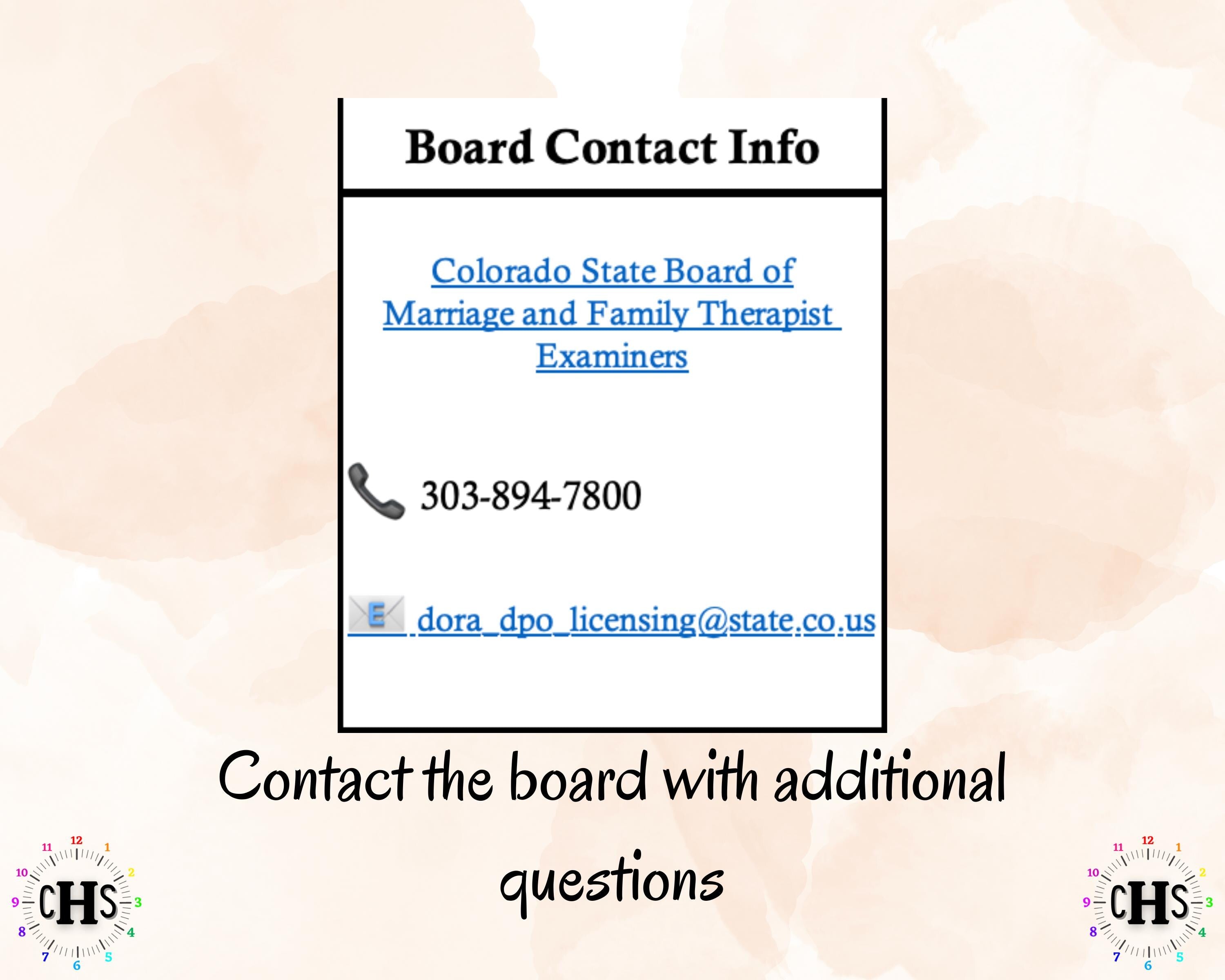 Colorado LMFT, Clinical Hours Tracker, Supervision Log for Marriage and Family Therapist Candidate - Therapy Graduation Gift