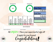 Arkansas LPC, Clinical Hours Tracker, Supervision Log for Licensed Associate Counselor - Counseling Graduation Gift