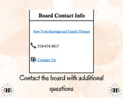 New York LMFT, Clinical Hours Tracker, Supervision Log for Limited Licensed Marriage and Family Therapist - Therapy Graduation Gift