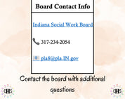 Indiana, LCSW Hours Tracker, Clinical Supervision Form for Master Social Worker - MSW Student or MSW Graduation Gift