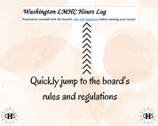 Washington LMHC, Clinical Hours Tracker, Supervision Log for Licensed Mental Health Counselor Associate - Counseling Graduation Gift