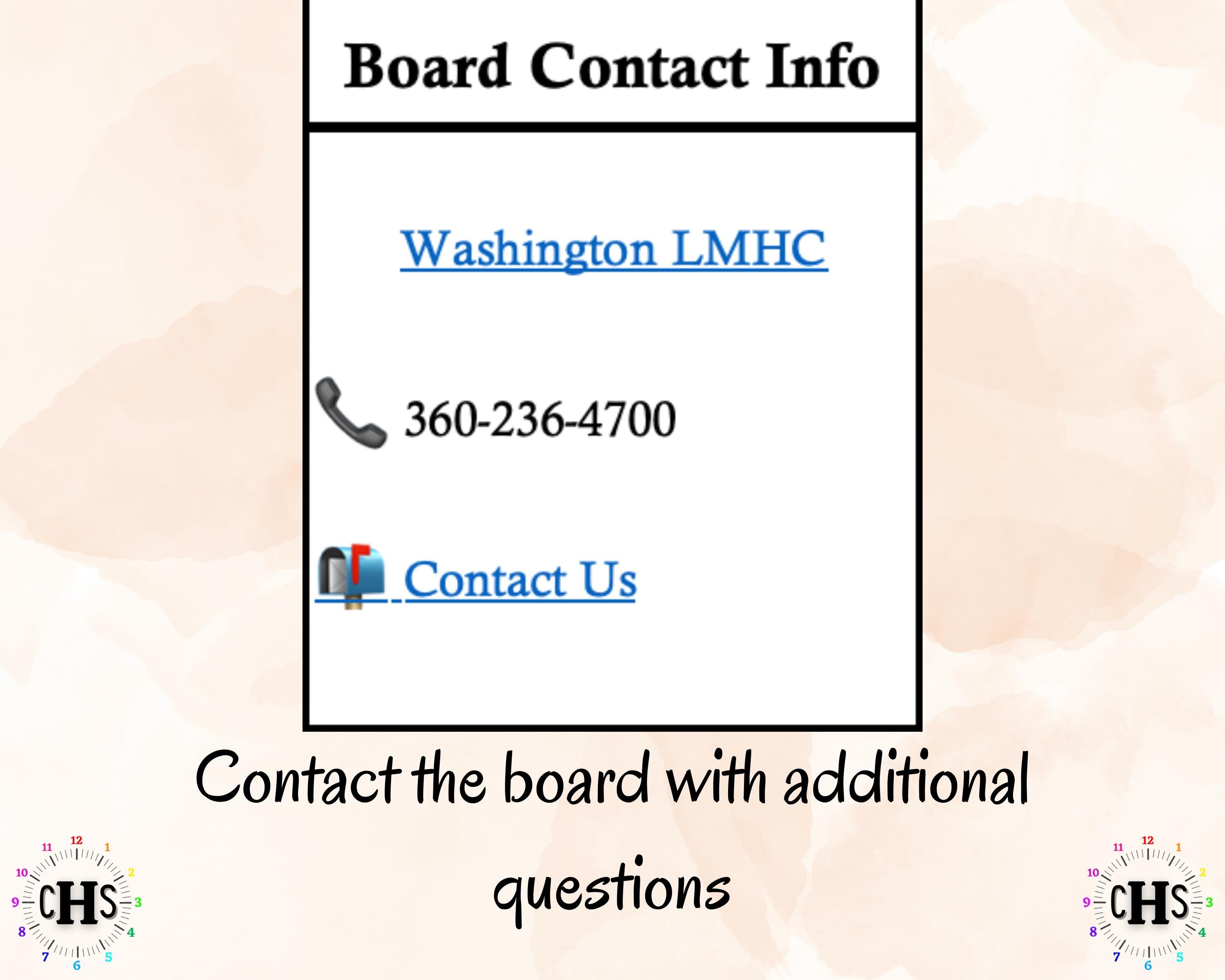 Washington LMHC, Clinical Hours Tracker, Supervision Log for Licensed Mental Health Counselor Associate - Counseling Graduation Gift