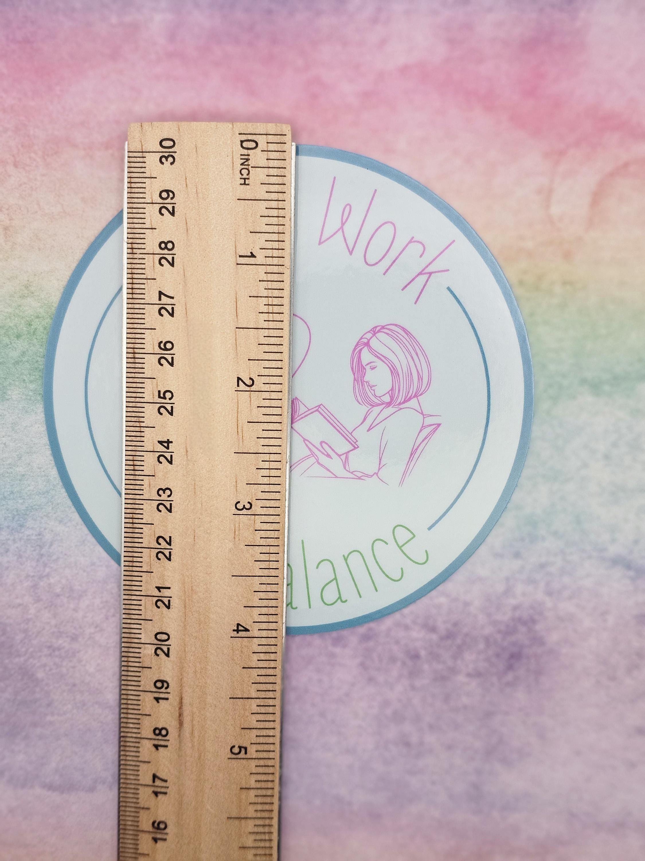 Social Work Life Balance Book Lover Sticker for Social Worker, Self Care Mindfulness Sticker, Mental Health Matters, MSW Graduation Gift