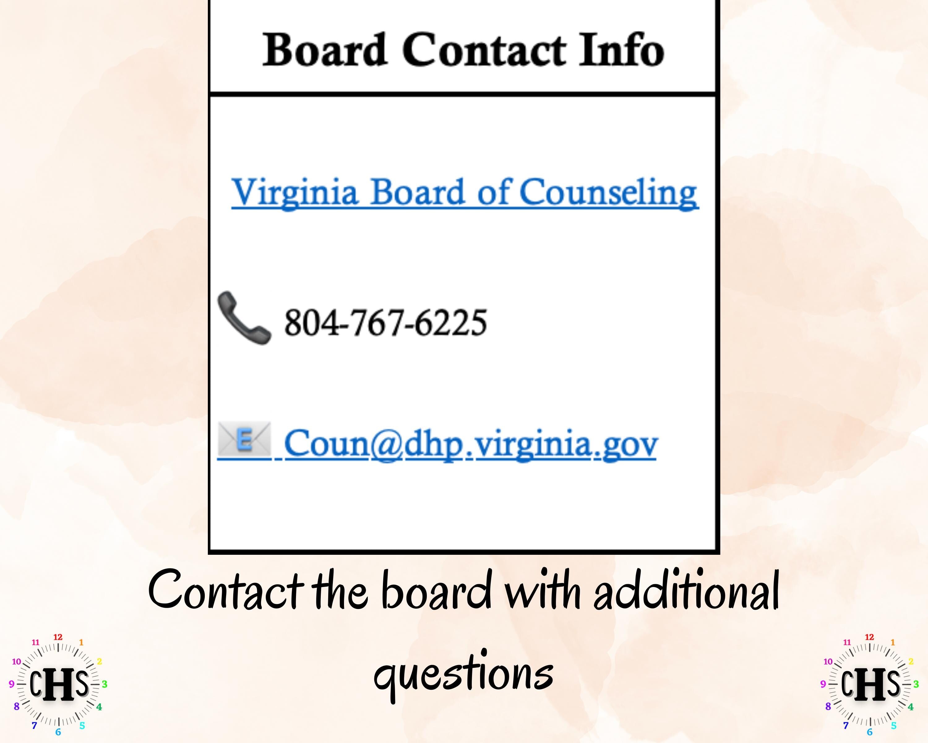 Virginia LPC, Clinical Hours Tracker, Supervision Log for Licensed Professional Counselor Resident - Counseling Graduation Gift