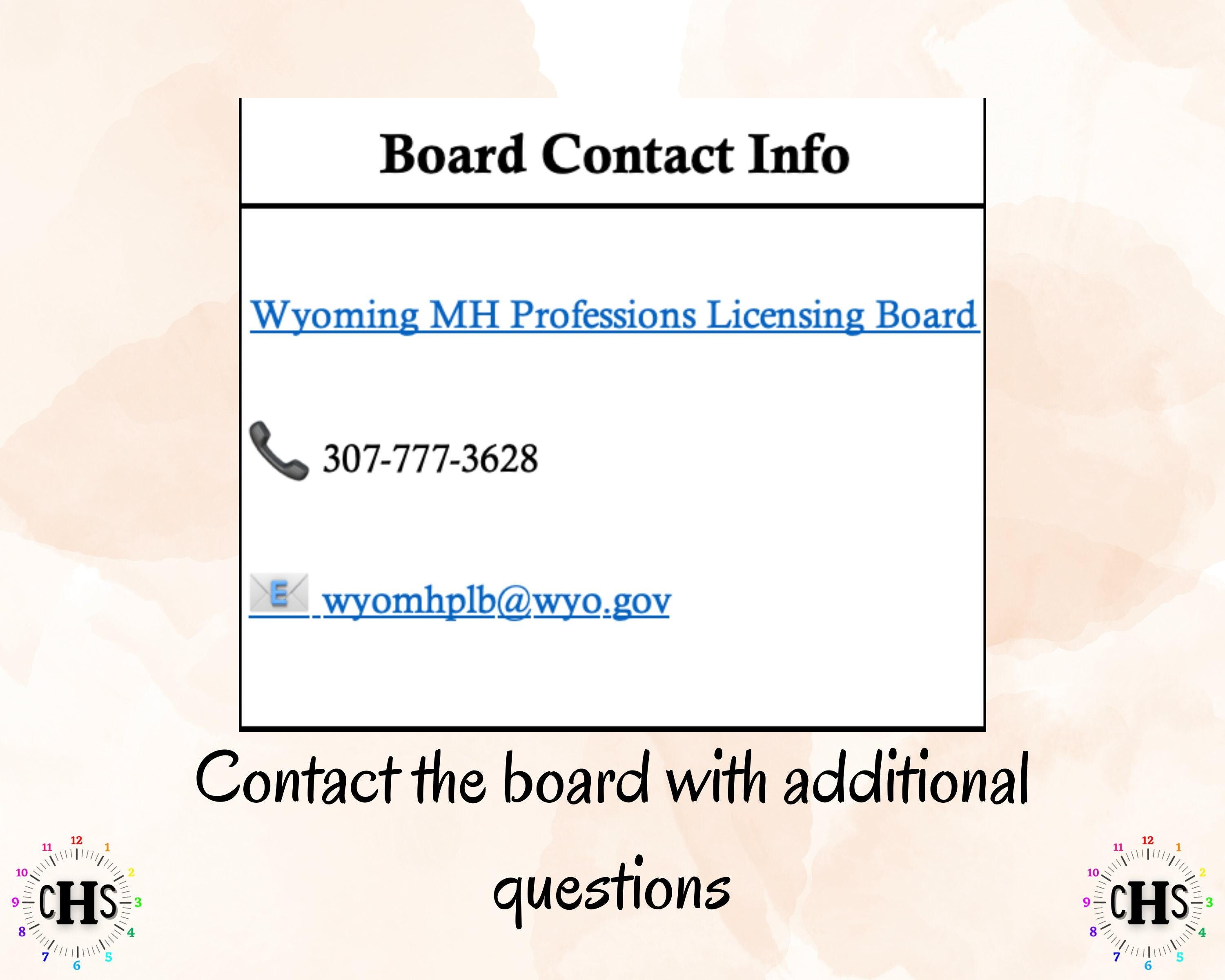 Wyoming LMFT, Clinical Hours Tracker, Supervision Log for Provisional Licensed Marriage and Family Therapist - Therapy Graduation Gift
