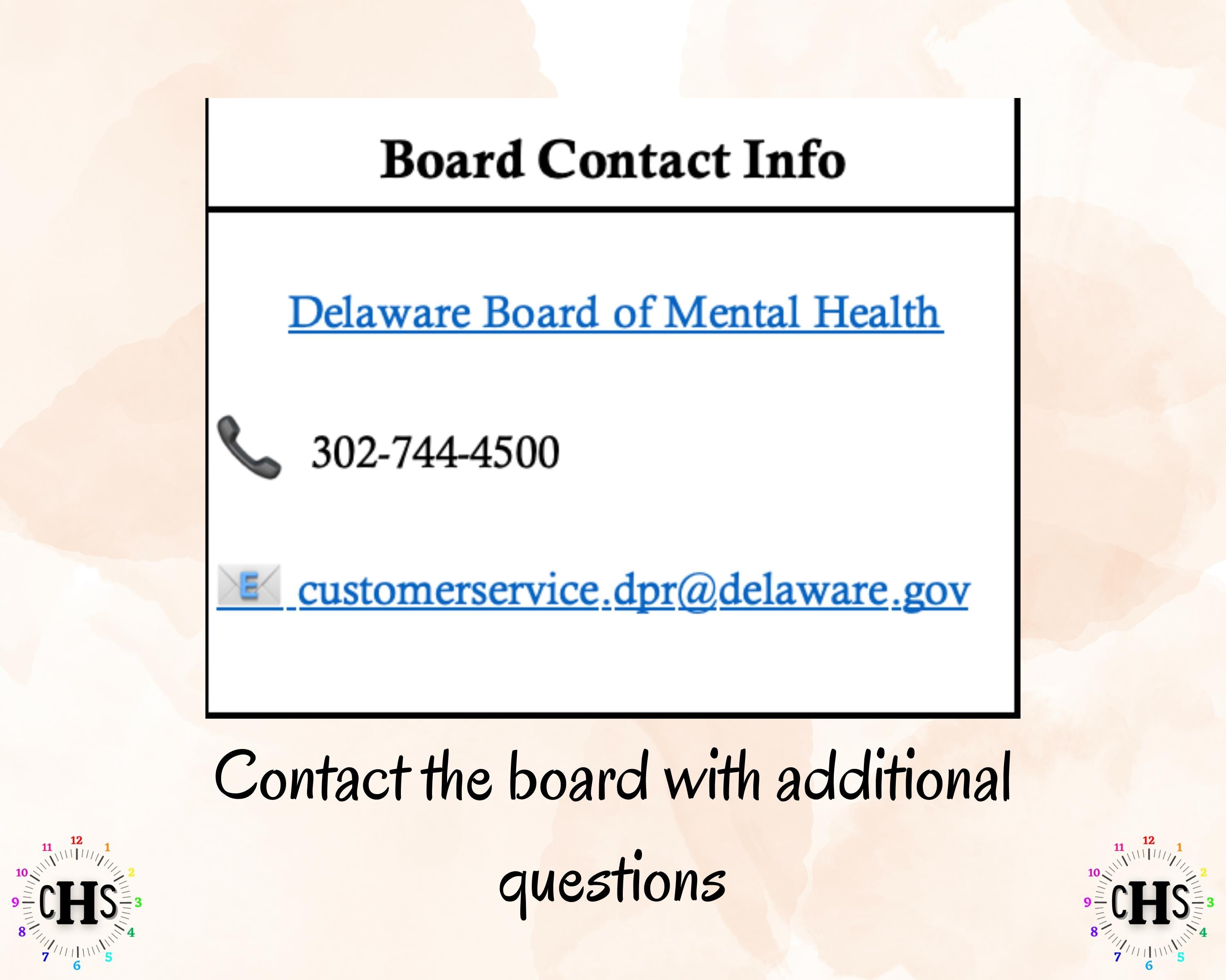 Delaware LPCMH, Clinical Hours Tracker, Supervision Log for Licensed Associate Counselor of Mental Health - Counseling Graduation Gift