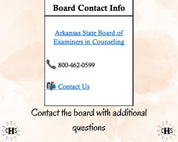 Arkansas LPC, Clinical Hours Tracker, Supervision Log for Licensed Associate Counselor - Counseling Graduation Gift