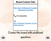 New Jersey LPC, Clinical Hours Tracker, Supervision Log for Licensed Associate Counselor - Counseling Graduation Gift