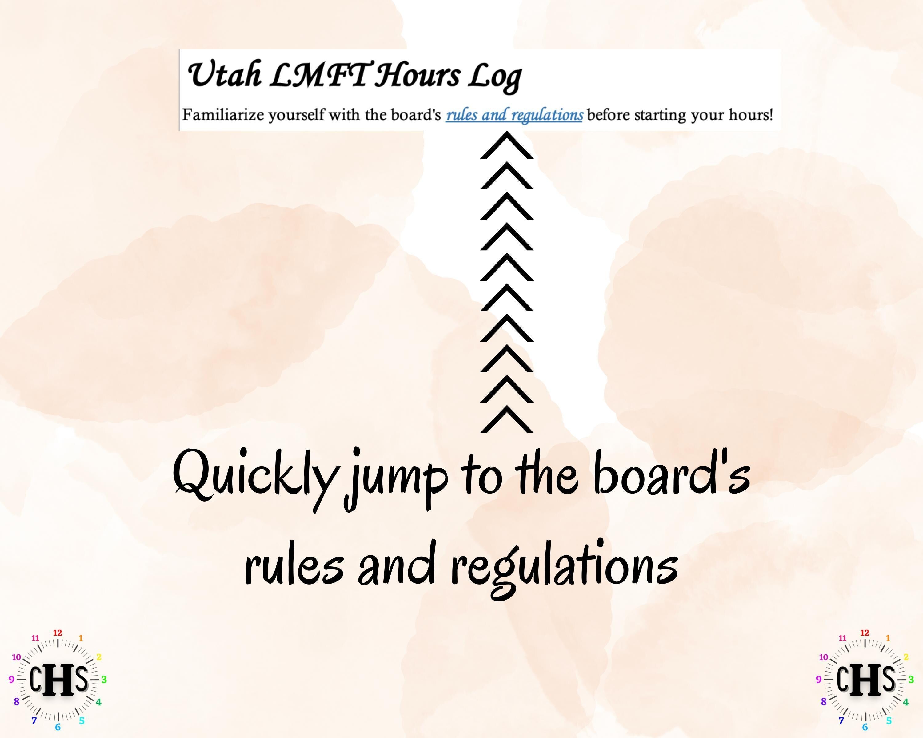 Utah LMFT, Clinical Hours Tracker, Supervision Log for Associate Marriage and Family Therapist - Therapy Graduation Gift