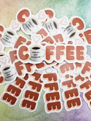 Counselor Sticker for Coffee Addict, Vinyl Sticker Design for Mental Health Office Decor, Counseling Student or Graduation Gift