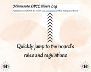Minnesota LPCC, Clinical Hours Tracker, Supervision Log for Licensed Professional Counselor - Counseling Graduation Gift