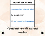 Nebraska LIMHP, Clinical Hours Tracker, Supervision Log for Provisional Mental Health Practitioner - Counseling Graduation Gift