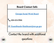 Georgia, LCSW Hours Tracker, Clinical Supervision Form for Master Social Worker - MSW Student or MSW Graduation Gift
