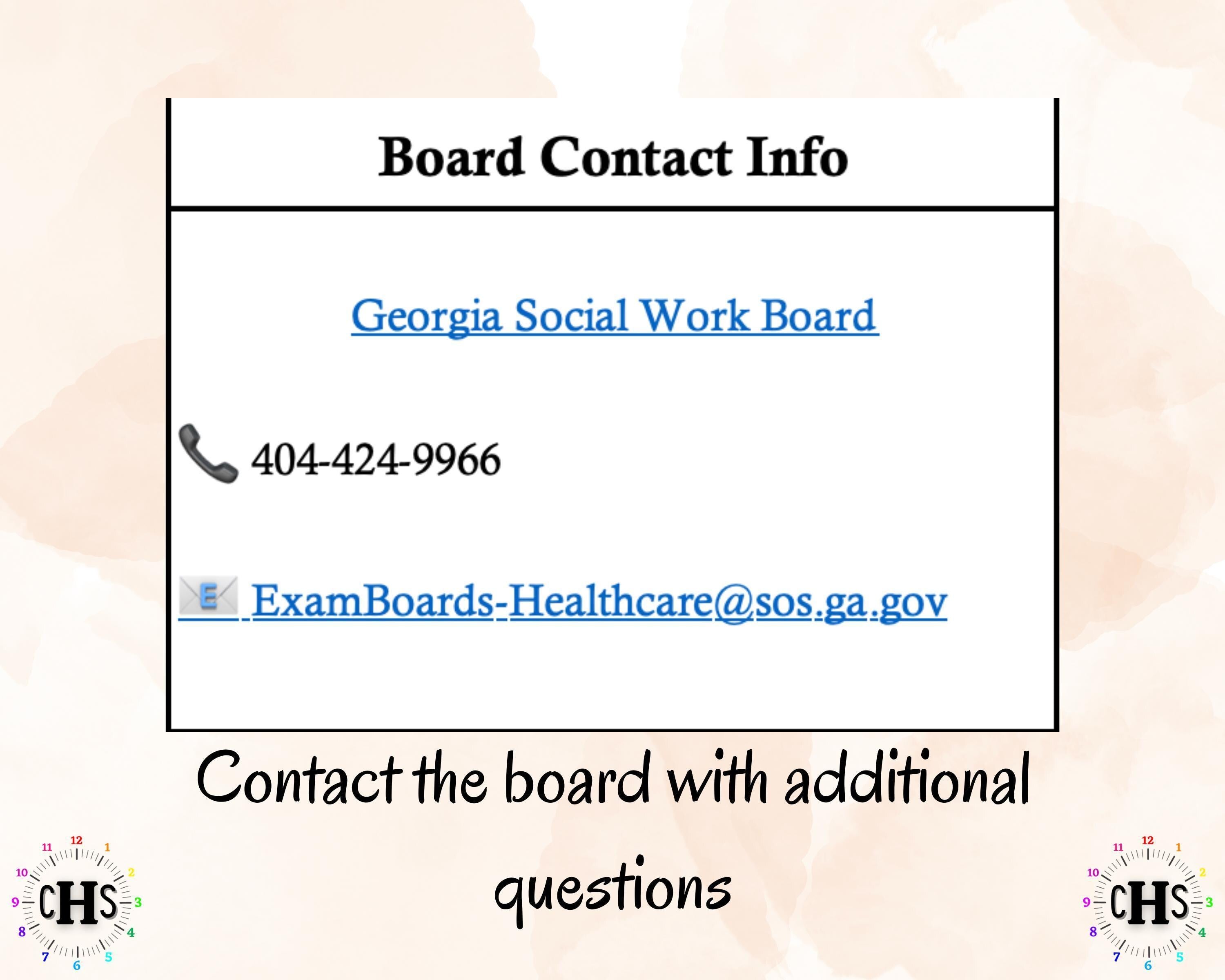 Georgia, LCSW Hours Tracker, Clinical Supervision Form for Master Social Worker - MSW Student or MSW Graduation Gift