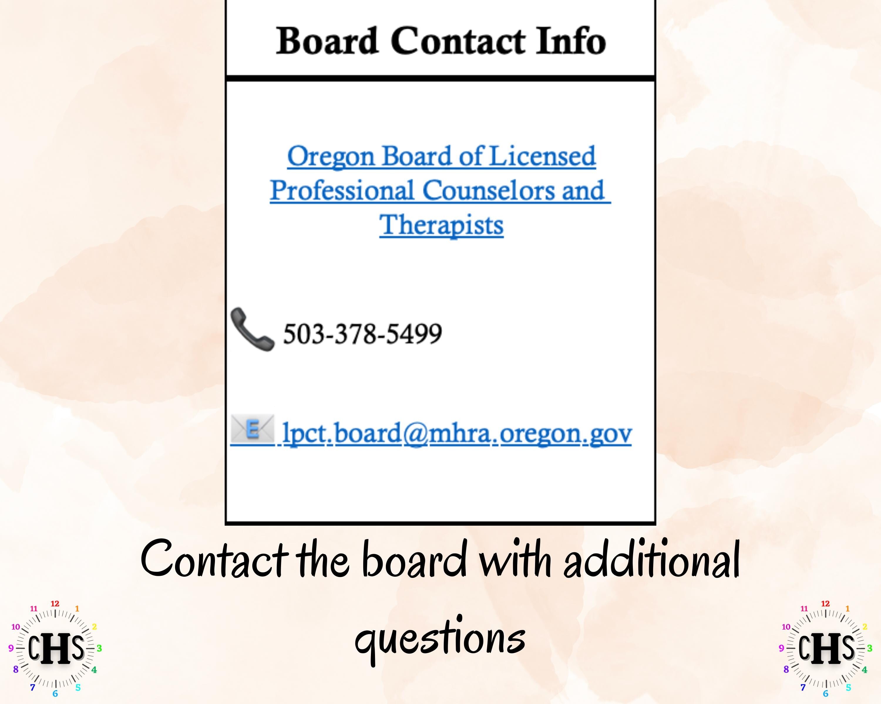 Oregon LPC, Clinical Hours Tracker, Supervision Log for Licensed Professional Counselor Registered Intern - Counseling Graduation Gift