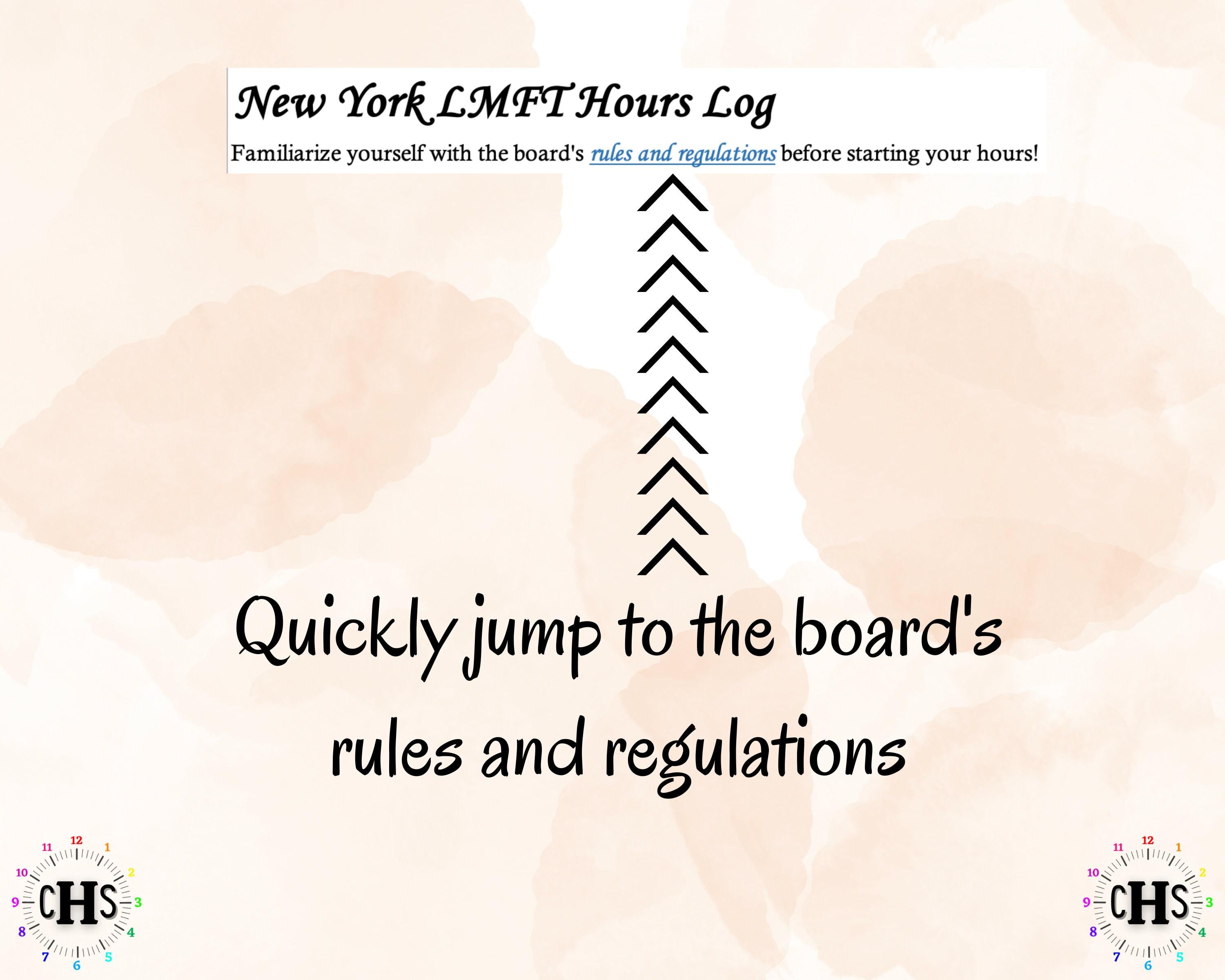 New York LMFT, Clinical Hours Tracker, Supervision Log for Limited Licensed Marriage and Family Therapist - Therapy Graduation Gift