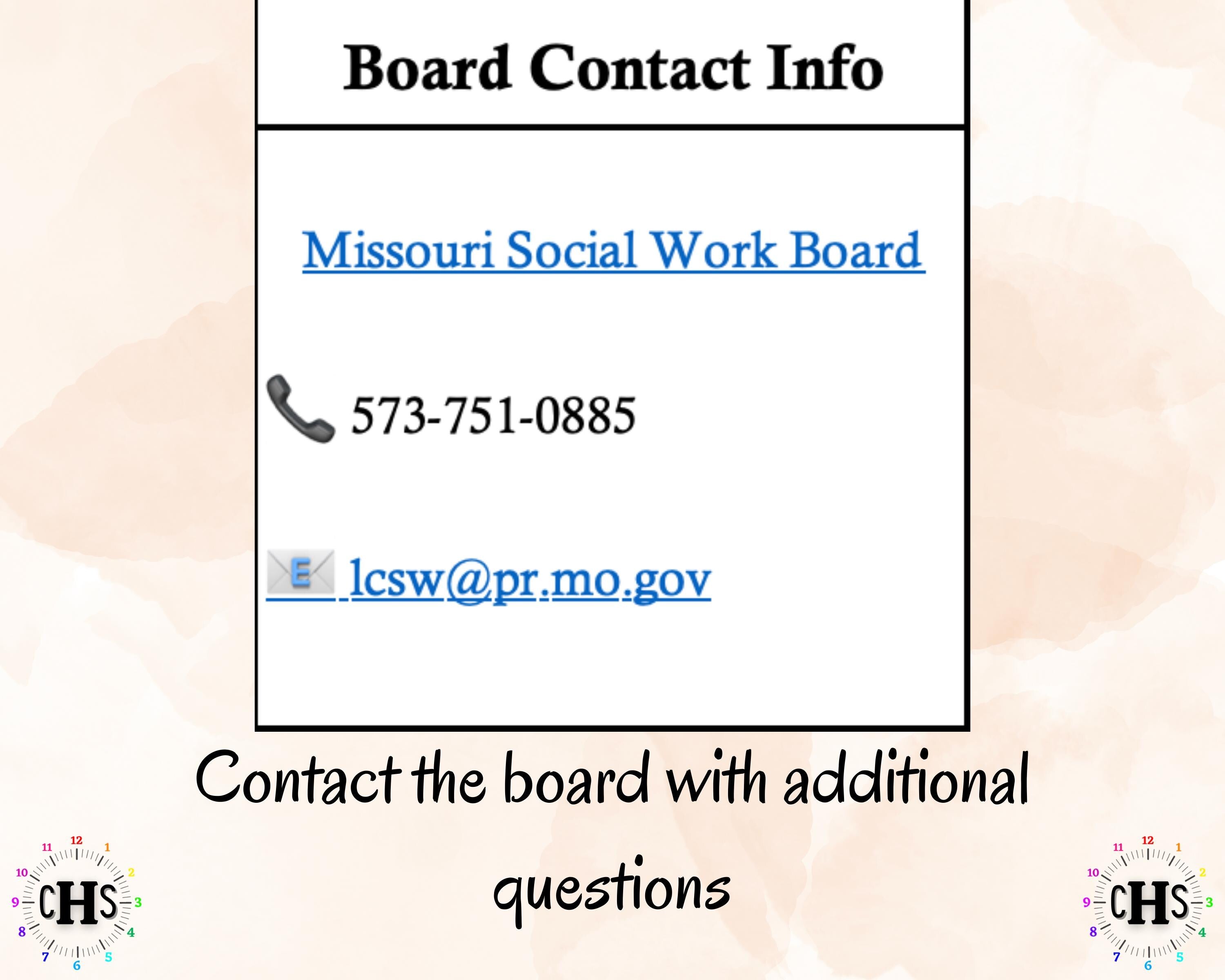 Missouri, LCSW Hours Tracker, Clinical Supervision Log for Master Social Worker - MSW Student or MSW Graduation Gift