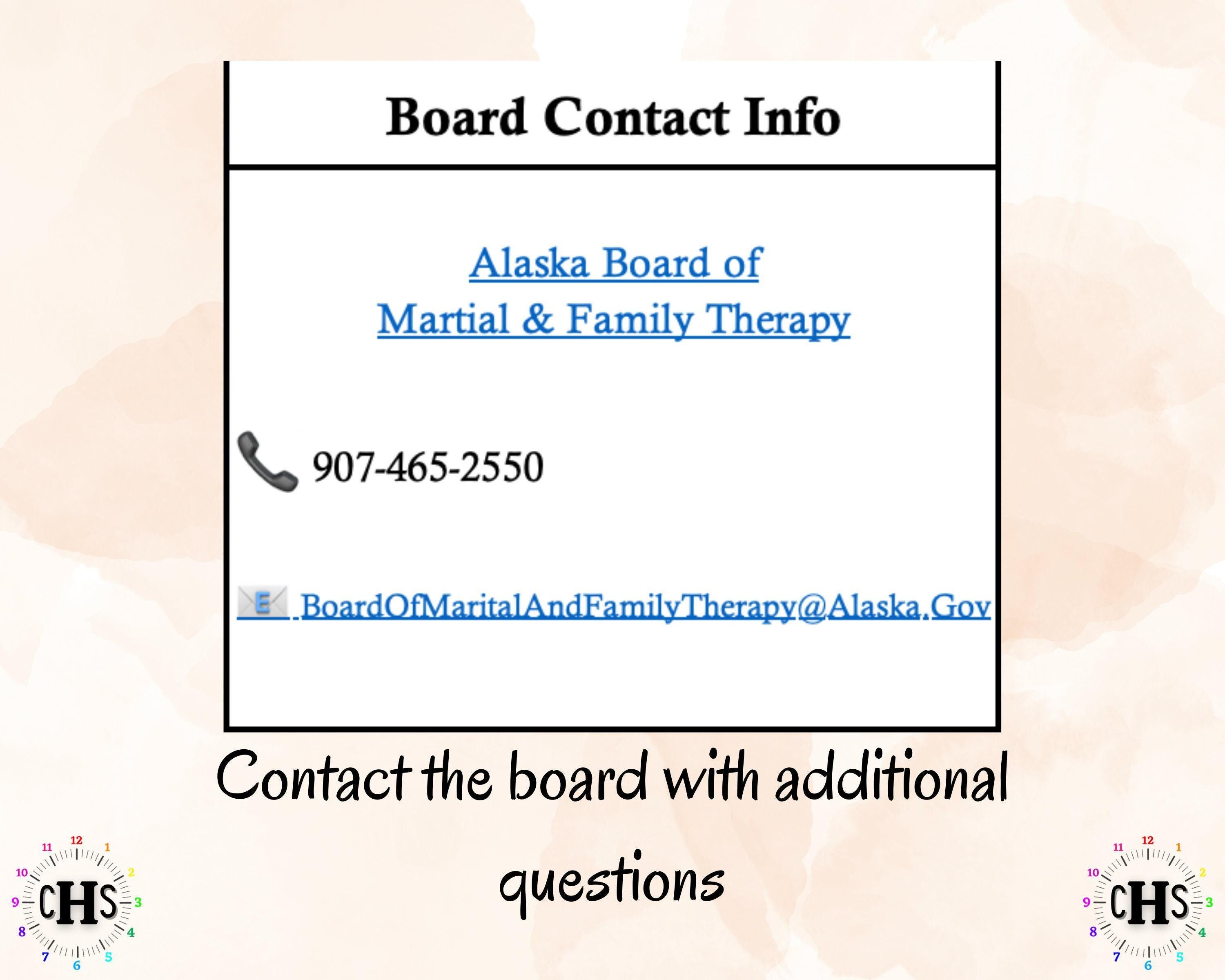 Alaska LMFT, Clinical Hours Tracker, Supervision Log for Licensed Marital Family Therapy Associate - Therapist Graduation Gift
