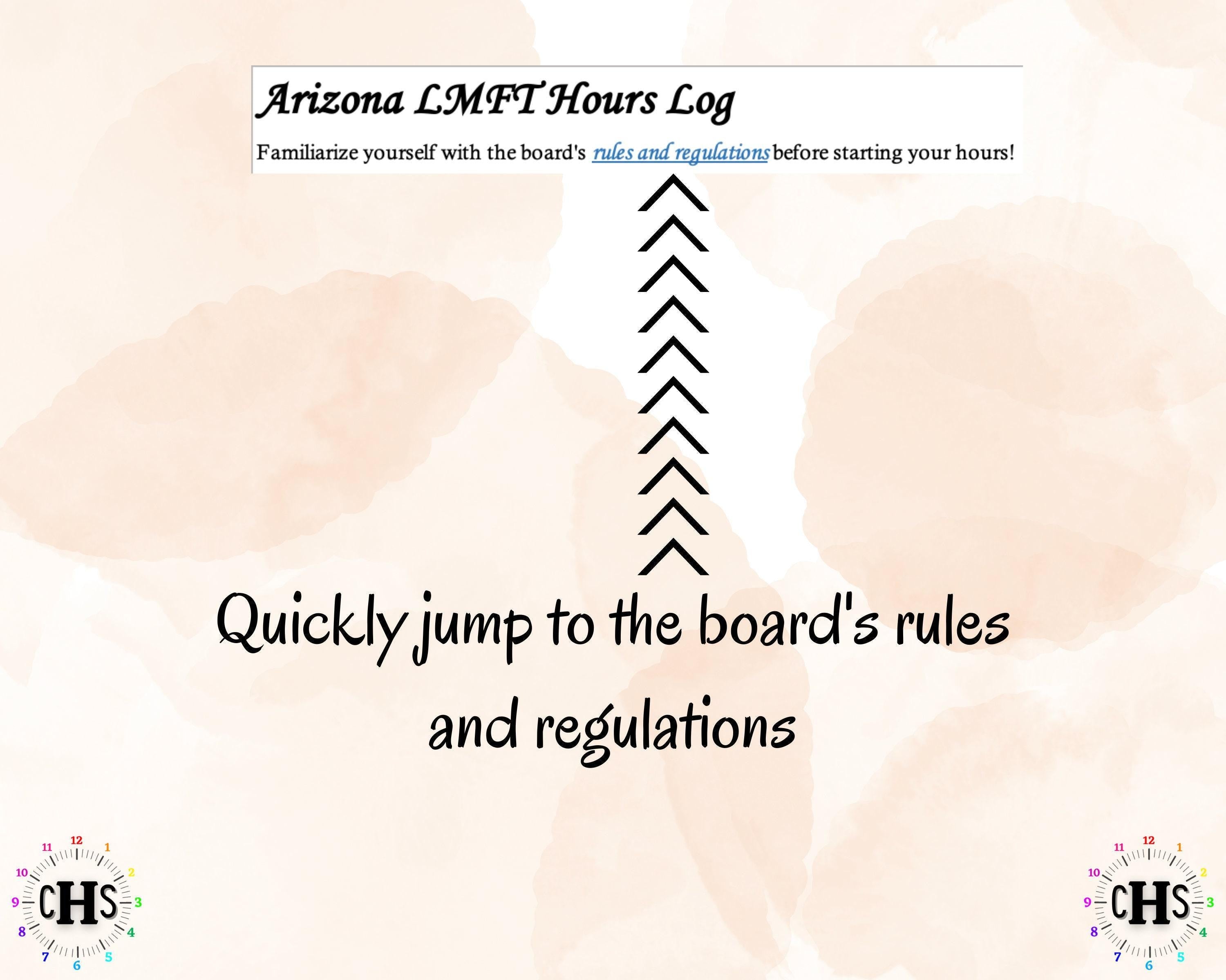Arizona LMFT, Clinical Hours Tracker, Supervision Log for Licensed Associate Marriage and Family Therapist - Therapy Graduation Gift