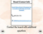 South Dakota LPCMH, Clinical Hours Tracker, Supervision Log for Licensed Professional Counselor - Counseling Graduation Gift
