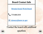 Nevada, LCSW Hours Tracker, Clinical Supervision Log for Master Social Worker - MSW Student or MSW Graduation Gift