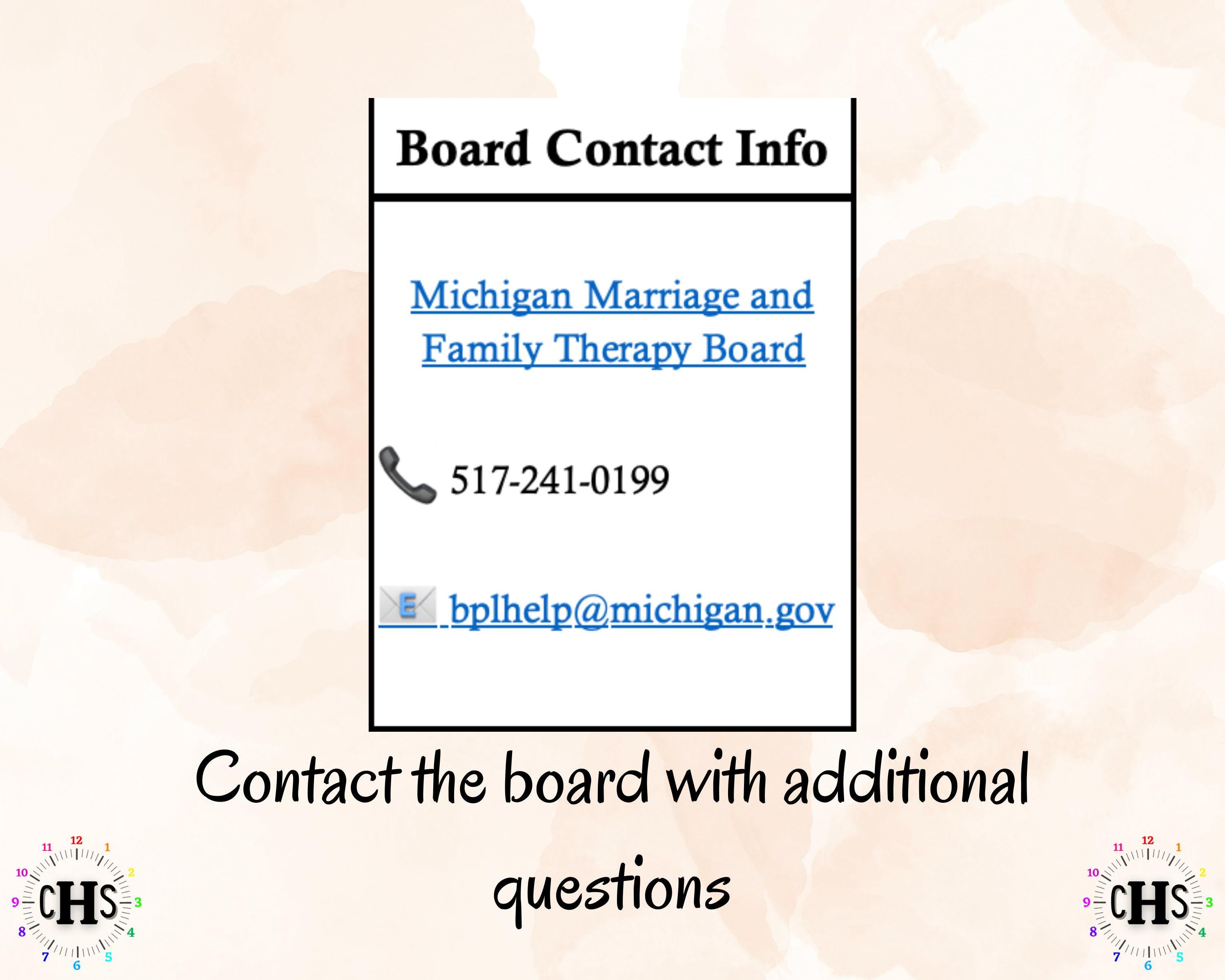 Michigan LMFT, Clinical Hours Tracker, Supervision Log for Limited Licensed Marriage and Family Therapist - Therapy Graduation Gift