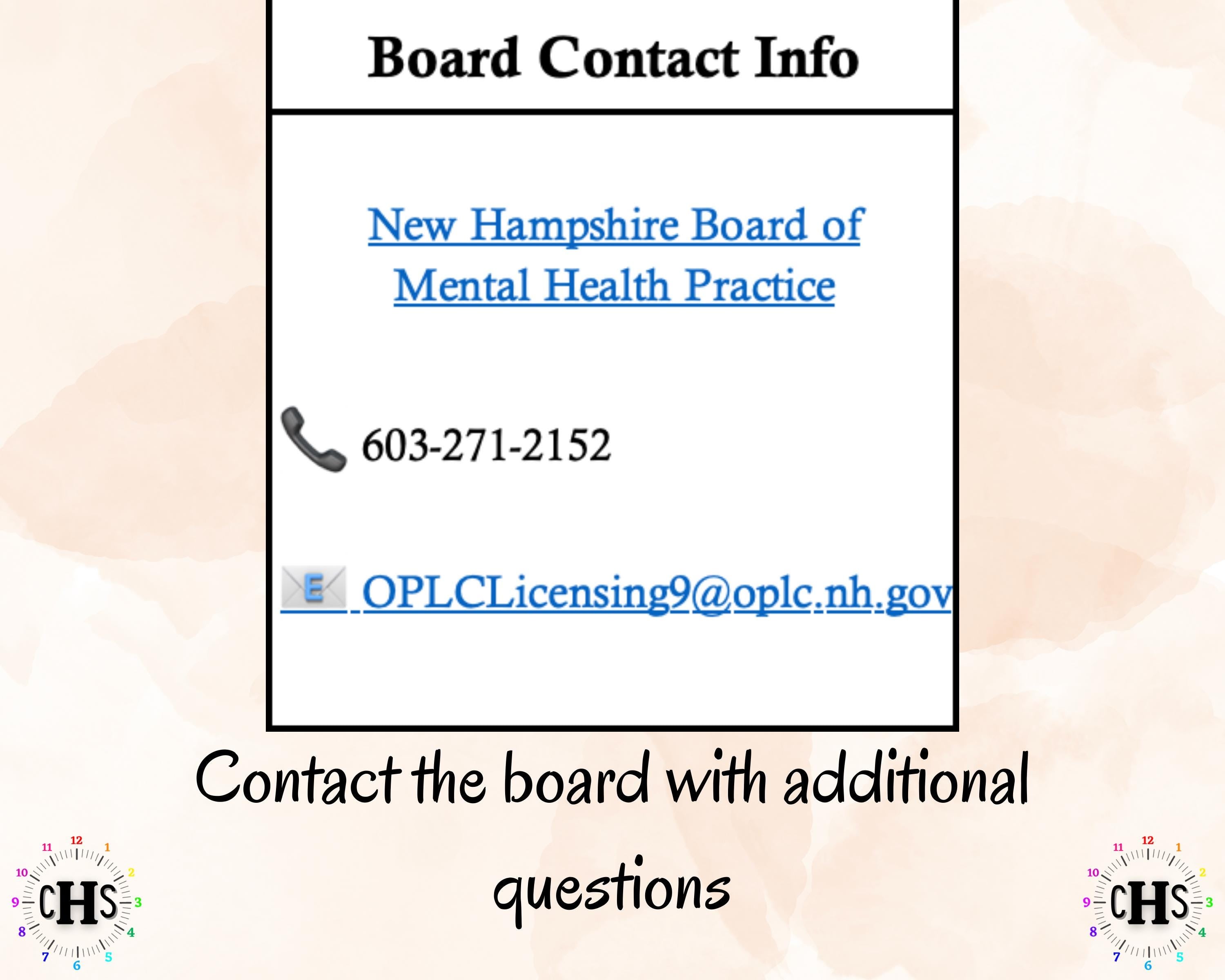 New Hampshire LCMHC, Clinical Hours Tracker, Supervision Log for Associate Licensed Counselor - Counseling Graduation Gift