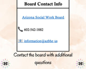 Arizona, LCSW Hours Tracker, Clinical Supervision Form for Master Social Worker - MSW Student or MSW Graduation Gift