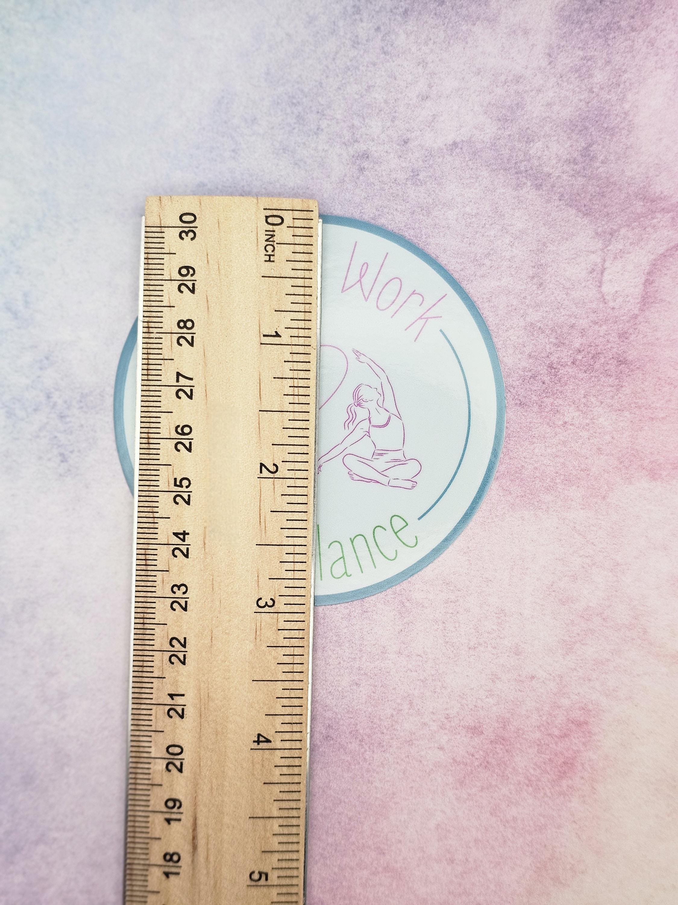 Social Work Life Balance Yoga Lover Sticker for Social Worker, Self Care Mindfulness Sticker, Mental Health Matter, MSW Graduation Gift