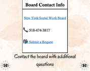 New York, LCSW Hours Tracker, Clinical Supervision Log for Master Social Worker - MSW Student or MSW Graduation Gift