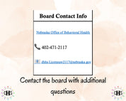 Nebraska CMSW, Clinical Hours Tracker, Supervision Log for Provisional Certified Master Social Worker - MSW Graduation Gift