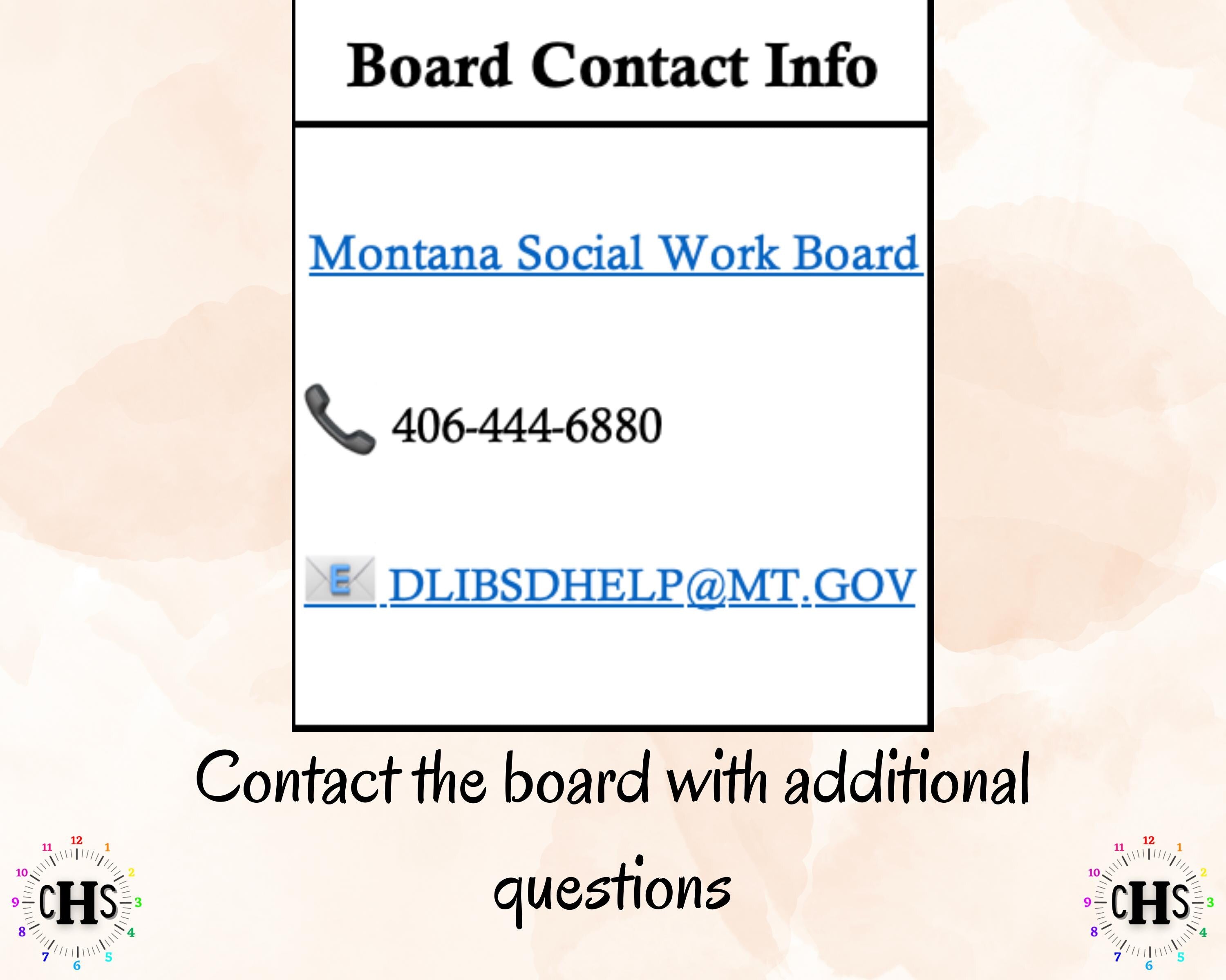 Montana, LCSW Hours Tracker, Clinical Supervision Log for Master Social Worker - MSW Student or MSW Graduation Gift