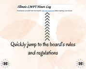 Illinois LMFT, Clinical Hours Tracker, Supervision Log for Associate Marriage and Family Therapist - Therapy Graduation Gift
