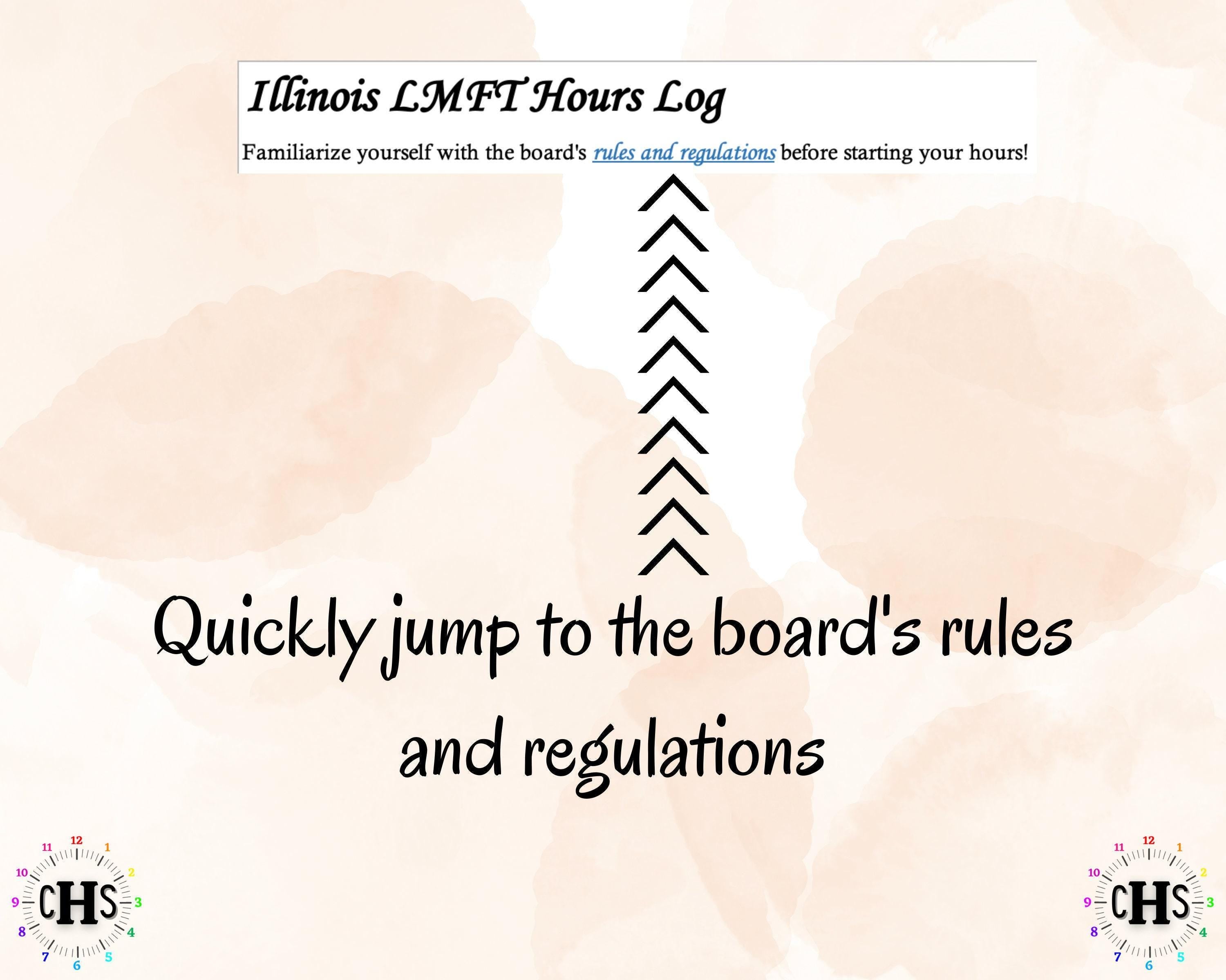 Illinois LMFT, Clinical Hours Tracker, Supervision Log for Associate Marriage and Family Therapist - Therapy Graduation Gift