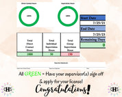Mississippi LMFT, Clinical Hours Tracker, Supervision Log for Licensed Marriage and Family Therapy Associate - Therapist Graduation Gift