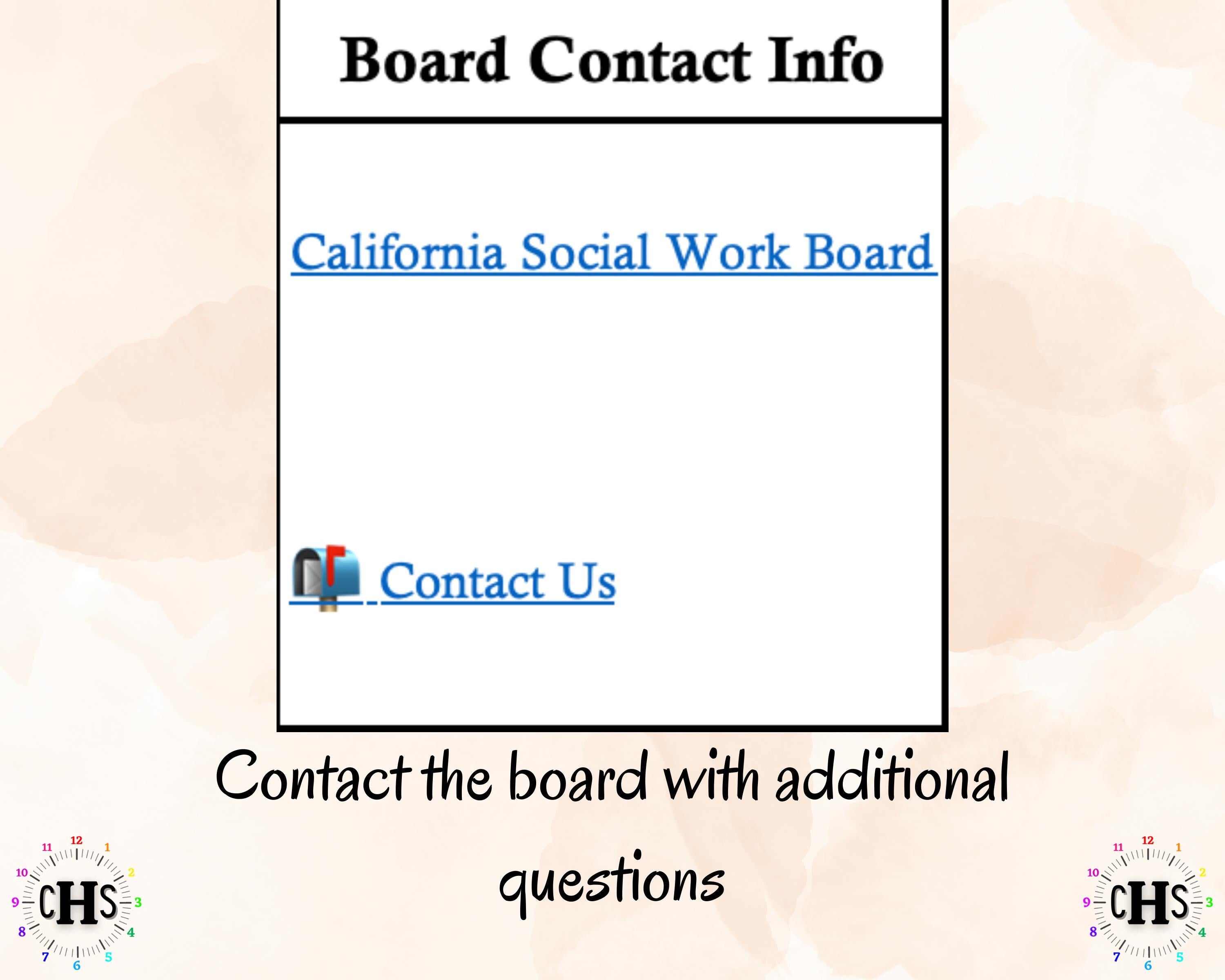 California, LCSW Hours Tracker, Clinical Supervision Form for Master Social Worker - MSW Student or MSW Graduation Gift