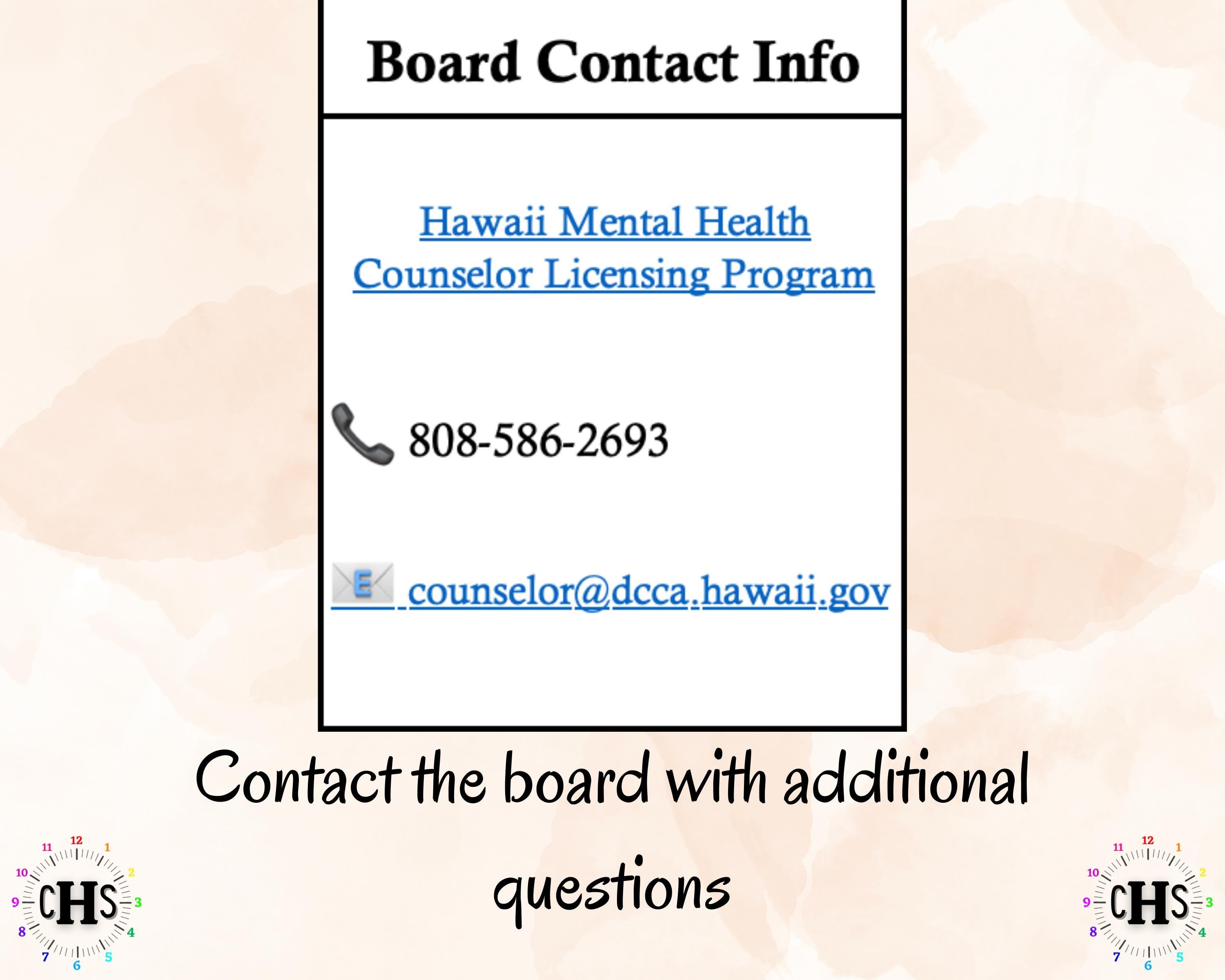 Hawaii LMHC, Clinical Hours Tracker, Supervision Log for Associate Licensed Counselor - Counseling Graduation Gift