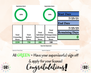 Alabama LPC, Clinical Hours Tracker, Supervision Log for Associate Licensed Counselor - Counseling Graduation Gift