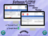 Arizona, LCSW Hours Tracker, Clinical Supervision Form for Master Social Worker - MSW Student or MSW Graduation Gift