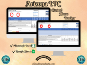 Arizona LPC, Clinical Hours Tracker, Supervision Log for Licensed Associate Counselor - Counseling Graduation Gift
