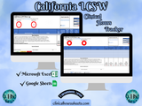 California, LCSW Hours Tracker, Clinical Supervision Form for Master Social Worker - MSW Student or MSW Graduation Gift