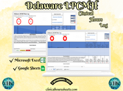 Delaware LPCMH, Clinical Hours Tracker, Supervision Log for Licensed Associate Counselor of Mental Health - Counseling Graduation Gift