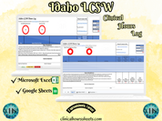 Idaho, LCSW Hours Tracker, Clinical Supervision Form for Master Social Worker - MSW Student or MSW Graduation Gift
