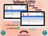 Indiana, LCSW Hours Tracker, Clinical Supervision Form for Master Social Worker - MSW Student or MSW Graduation Gift