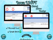 Iowa LMFT, Clinical Hours Tracker, Supervision Log for Temporary Licensed Marriage and Family Therapist - Therapy Graduation Gift