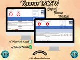 Kansas LSCSW, Clinical Hours Tracker, Supervision Log for Master Social Worker - MSW Student or MSW Graduation Gift