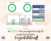 Louisiana, LCSW Hours Tracker, Clinical Supervision Form for Master Social Worker - MSW Student or MSW Graduation Gift