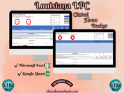 Louisiana LPC, Clinical Hours Tracker, Supervision Log for Provisional Licensed Professional Counselor - Counseling Graduation Gift