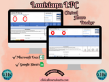 Louisiana LPC, Clinical Hours Tracker, Supervision Log for Provisional Licensed Professional Counselor - Counseling Graduation Gift
