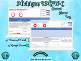 Michigan LMSW-C, Clinical Hours Tracker, Supervision Log for Master Social Worker - MSW Student or MSW Graduation Gift